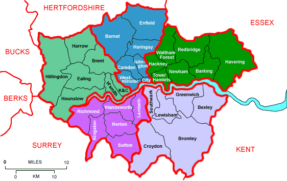 Redroutemaster.com map of coverage area